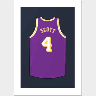 Byron Scott Los Angeles Jersey Qiangy Posters and Art